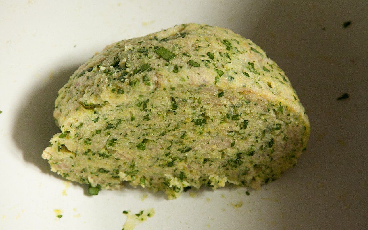 Wild garlic gnocchi dough