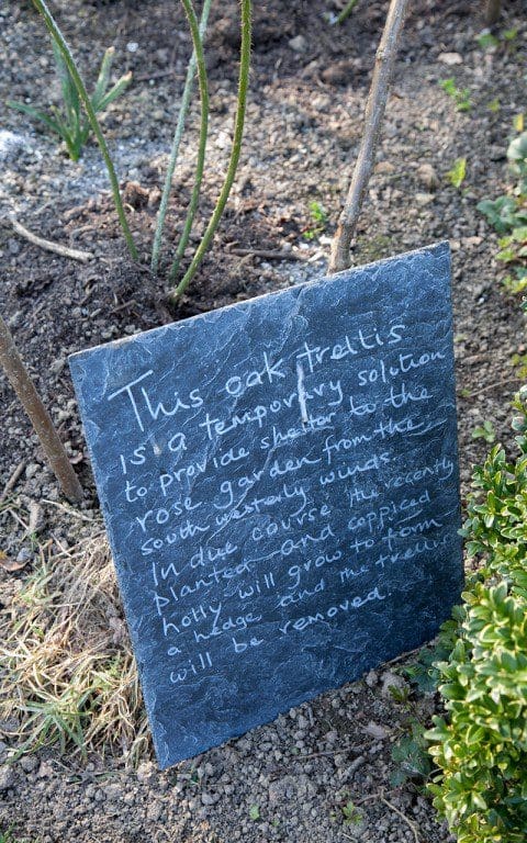 Notice at Sissinghurst Castle by Huw Morgan