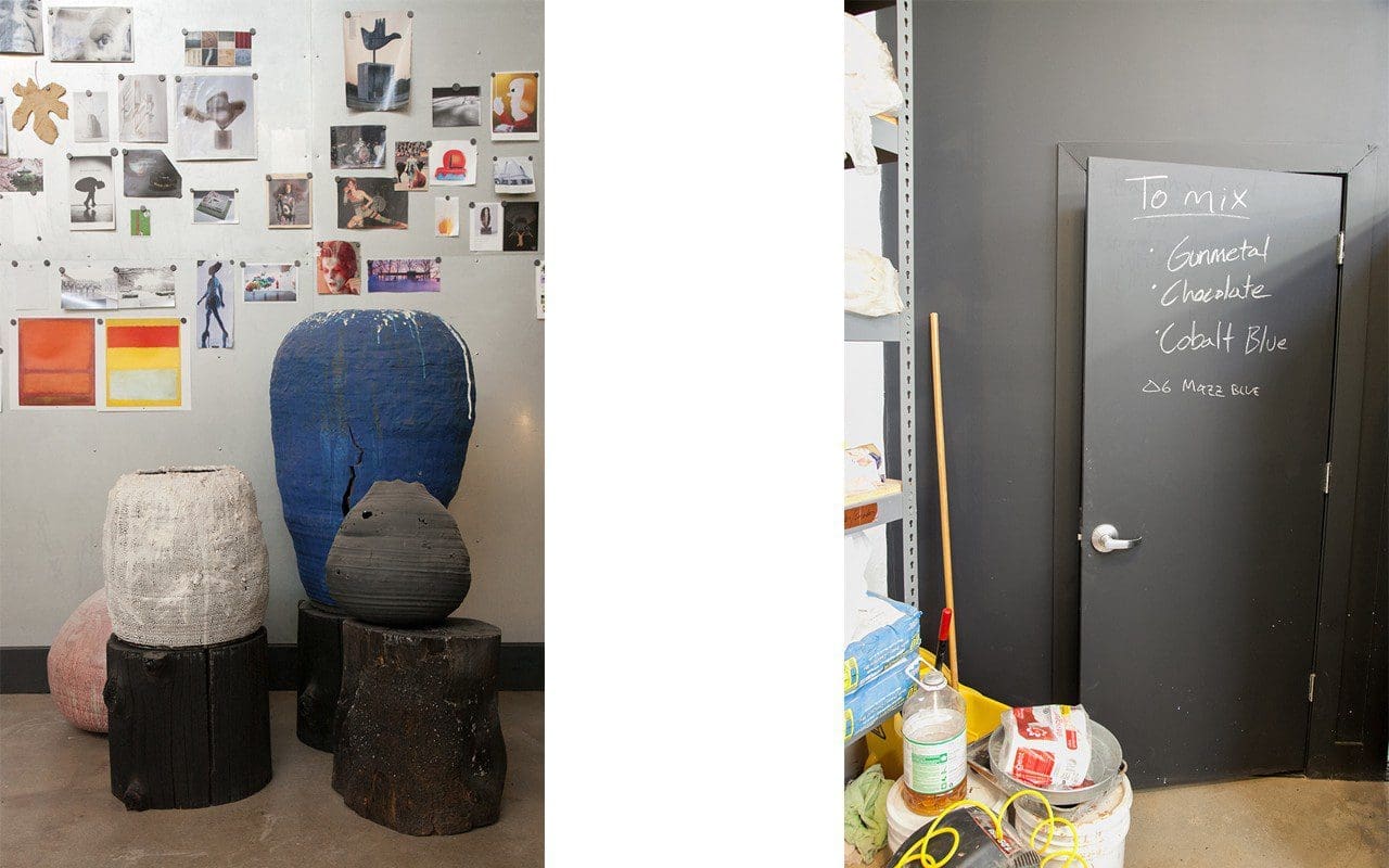 Adam Silverman's Glendale studio. Photo: Huw Morgan