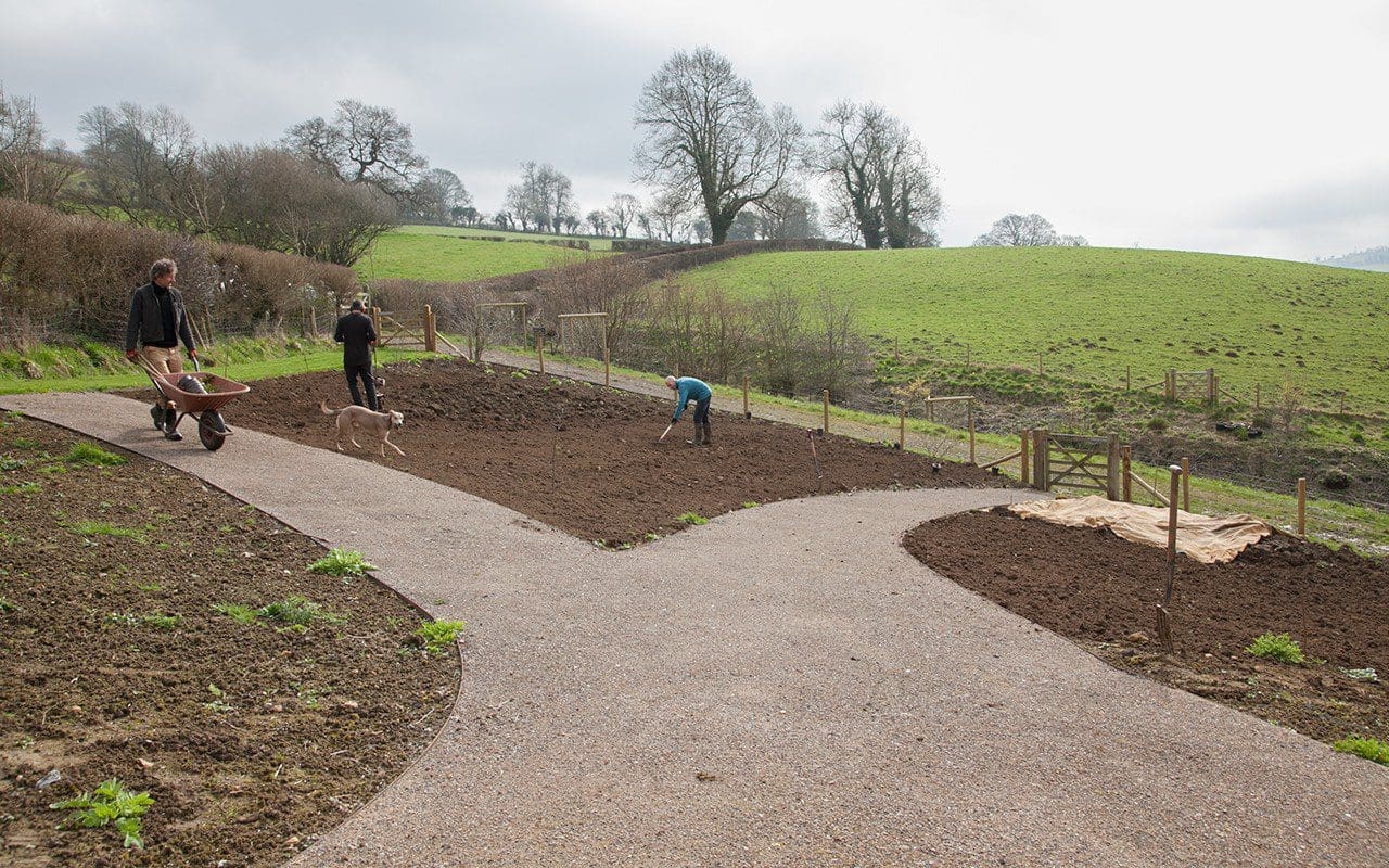 Preparing the new garden at Dan Pearson's Somerset property